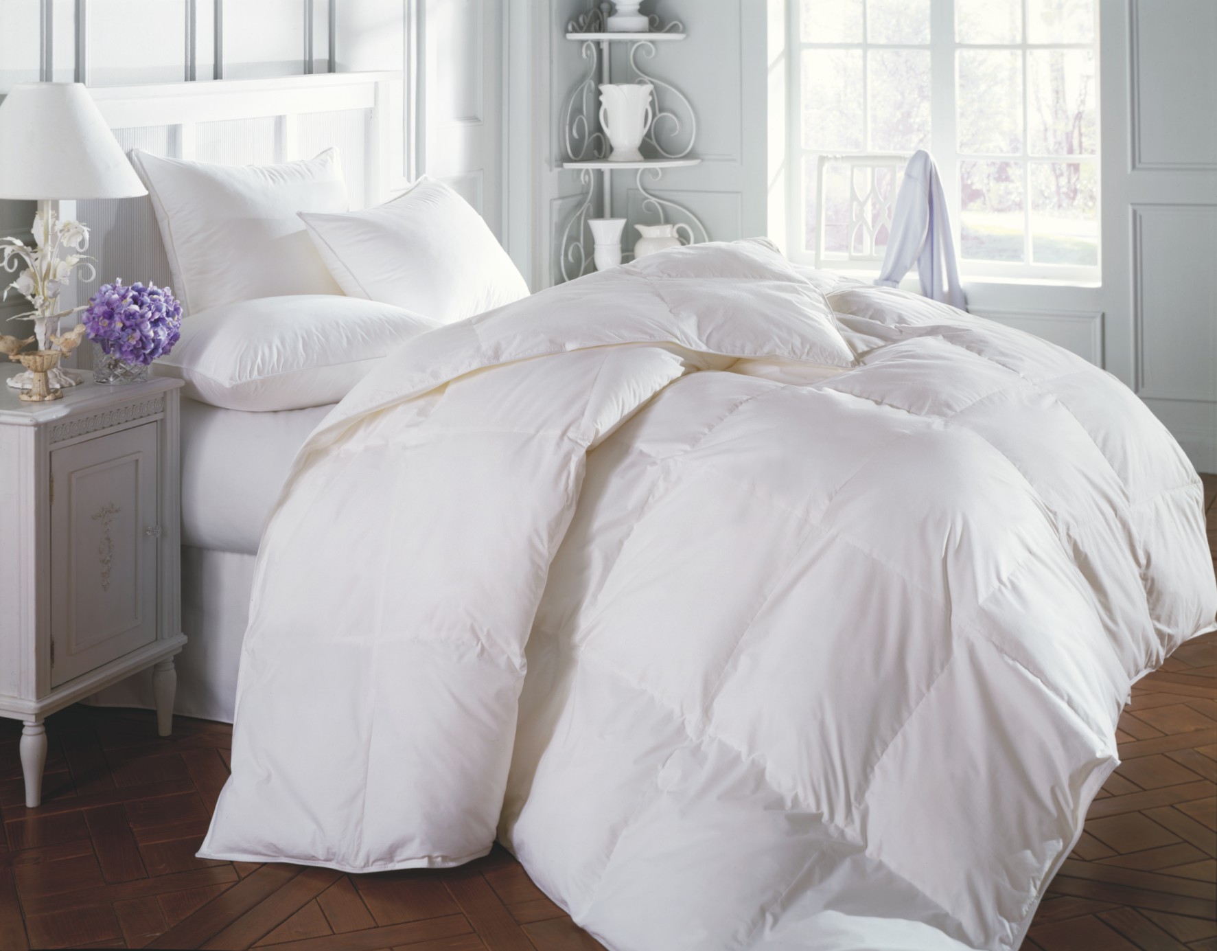 The Down Factory Store offers down bed comforters and discount down ...